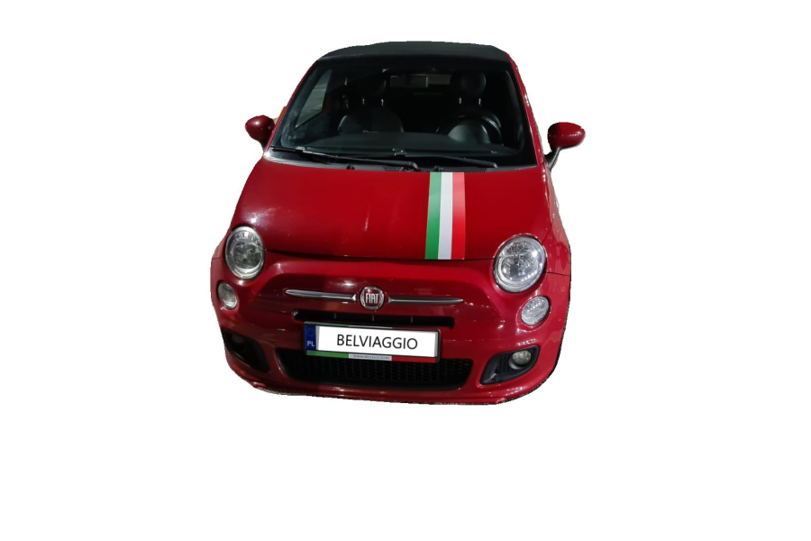Fiat 500 Cabrio CZERWONY/CZARNY
