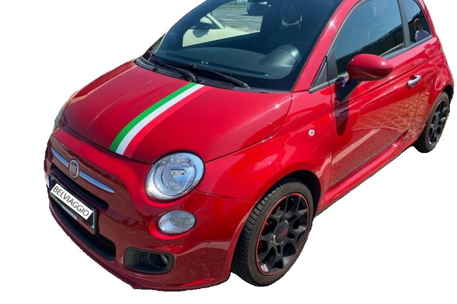 Fiat 500 Cabrio CZERWONY/CZARNY