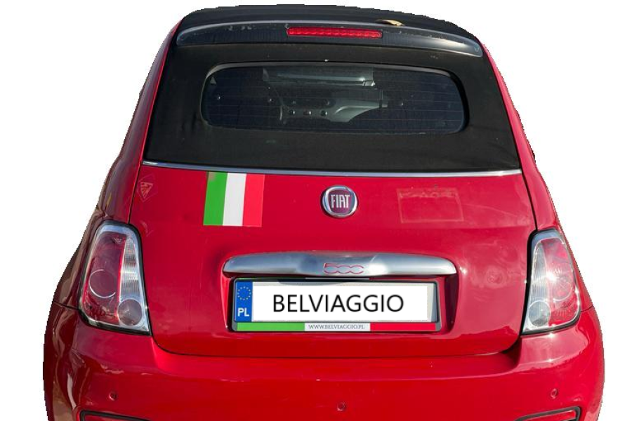 Fiat 500 Cabrio CZERWONY/CZARNY