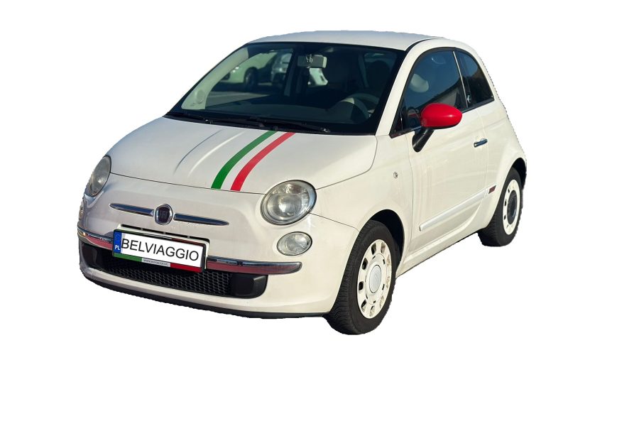 Fiat 500 Cabrio BIAŁY/CZERWONY